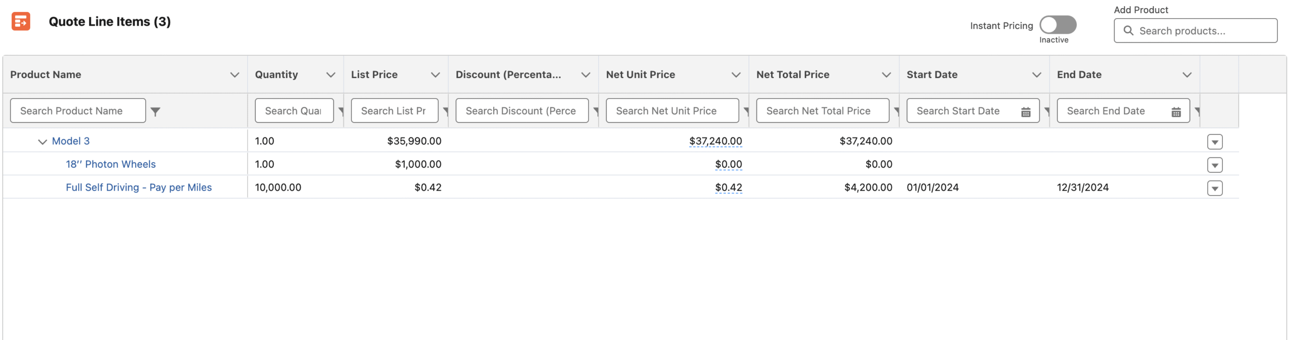 Product Bundle in Salesforce Revenue Lifecycle Management
